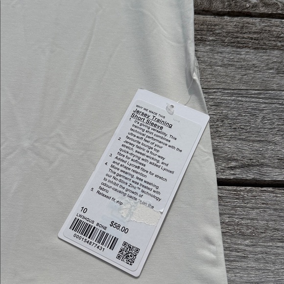 Lululemon Jersey Training Short-Sleeve Shirt
Bone size 10 nwt - Picture 2 of 7